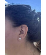 Lab Grown 0.58 Cts EF VS2 Clarity 14K White Gold Earrings Diamond STUDS ... - $385.41 CAD