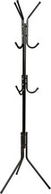 Honey-Can-Do 3-Tier Coat And Hat Rack With 9 Hooks For, 09625 Black, 20 Lbs - £24.63 GBP