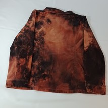 Jeanstar Women's Spandex Cotton Blend Black & Orange Dyed Pockets Jacket Size XL image 2