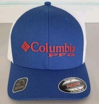 Columbia PFG USA Flag Mesh Ball Cap Uni Adult Size L/XL Red White Blue F... - £18.05 GBP