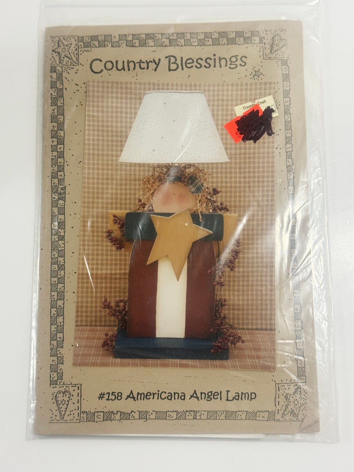 Country Blessings American Angel Lamp Pattern - $5.93