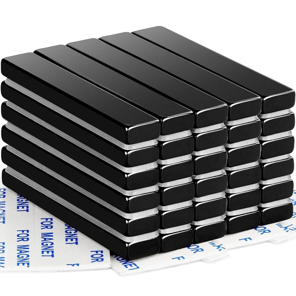 Durable Waterproof Neodymium Magnets with Double-Sided Adhesive - 60 x 10mm Item image 3