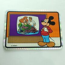Disney Mickey Little Mermaid TV Vending Machine Sticker Prism 1990&#39;s Vin... - €14,44 EUR