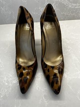 Womens Stuart Weitzman Pumps 9.5 Animal Print High Heels Shoes 4.5” Heels - $376.33 MXN