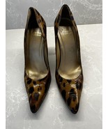 Womens Stuart Weitzman Pumps 9.5 Animal Print High Heels Shoes 4.5” Heels - $381.19 MXN