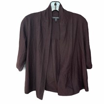 Eileen Fisher Cashmere Cardigan Sweater Womens XS Purple Open Front Long Sleeve - £37.36 GBP