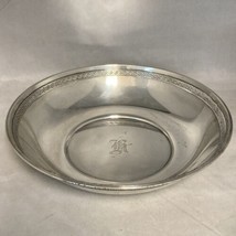 Etruscan Gorham Sterling 9 Inch Wide All Purpose Bowl #1183 323g Monogrammed - £549.99 GBP