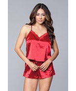 Women&#39;s Relaxed Fit Lightweight Top And Shorts Are Satin With Touches Of... - €28,45 EUR