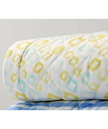 Sferra Geometrico Queen Quilt Multicolor Diamond Cotton Percale Print Italy NEW - $190.00