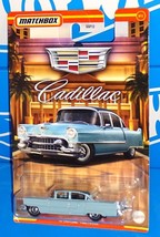Matchbox 2021 Cadillac Series 9/12 &#39;55 Cadillac Fleetwood Light Blue - £8.69 GBP
