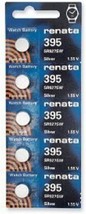 Renata Watch Battery Swiss Made 395 or SR927SW Or AG7 1.5V (5 Batteries, SR927SW - £12.78 GBP