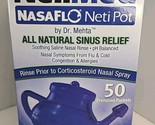 Neilmed Nasalflo Neti Pot W/ 50 Pre Mixed Sinus Rinse Packets Ex 07/26 - £11.62 GBP