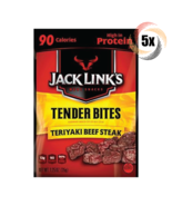 5x Packs Jack Links Tender Bites Teriyaki Beef Steak 1.25oz Fast Shipping! - £19.50 GBP
