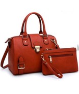 Dasein Barrel Handbags Purses Fashion Satchel Bags Top Handle Shoulder Bag - £28.31 GBP