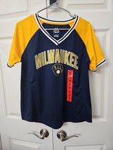 Majestic Milwaukee Brewers Women&#39;s Jersey Size Medium NWT - $27.67