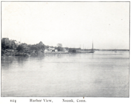 Noank Connecticut Harbor View Boats Docks Vintage Postcard CT - £9.16 GBP