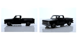 Black 1983 Chevy C10 Stepside Squarebody Lowered Pickup Truck 1:64 Dieca... - £29.09 GBP