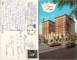Florida St. Petersburg Princess Martha Hotel Posted 1966 to Lutz FL Postcard - £7.34 GBP