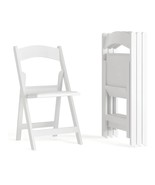 Set of 4 Flash Furniture Hercules Series Folding Chair White Resin 800LB... - €135,58 EUR