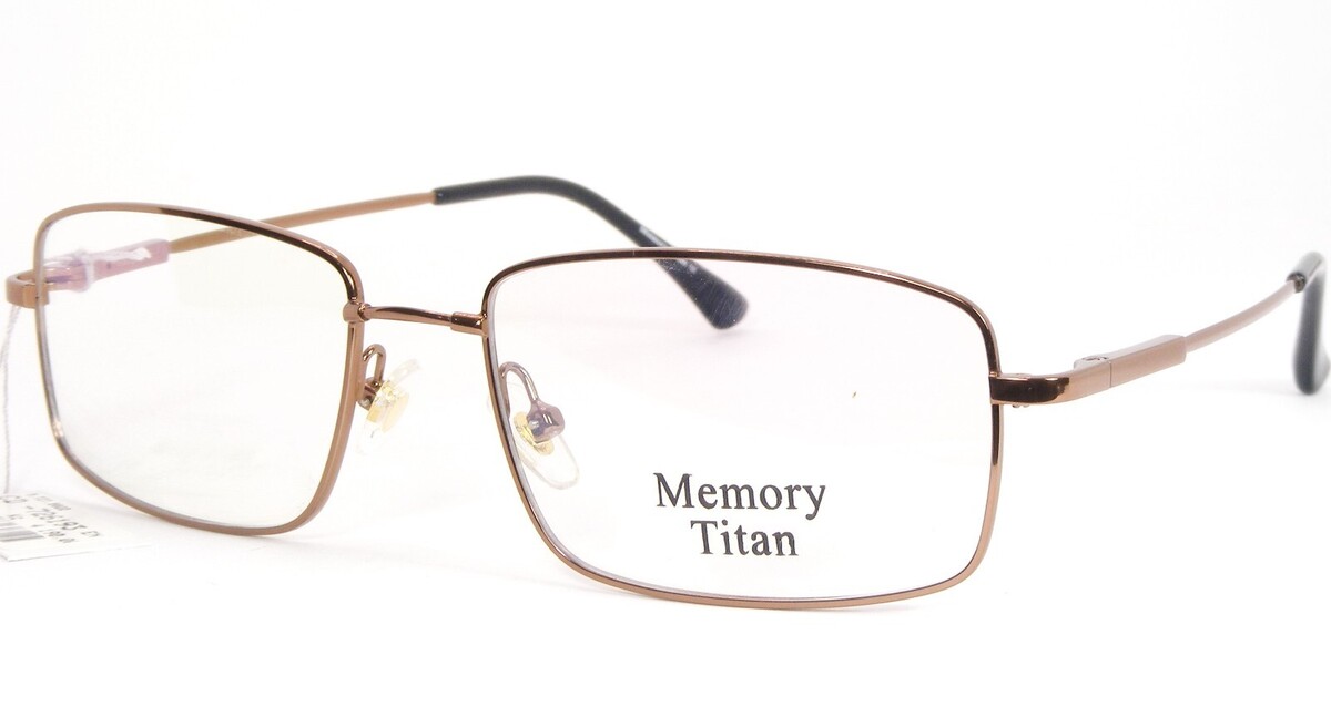 Memory Titan 8022 C5 Lucido Bronzo Occhiali da Sole Cerchio Completo Telaio - $95.99