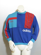 Vintage Adidas Sweater - Cut and Stitch All Over Graphic Sweater - Men&#39;s Medium - £63.35 GBP