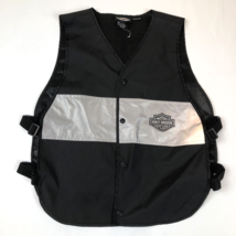 Harley Davidson Motorcycle Reflective Safety Vest Universal Size Adjustable - $457.39 MXN