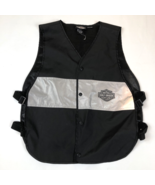 Harley Davidson Motorcycle Reflective Safety Vest Universal Size Adjustable - $457.39 MXN