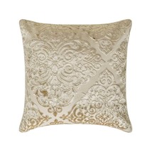 Damask Spell Ivory - Ivory Velvet Throw Pillow Cover - $531.31 MXN