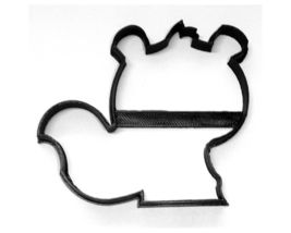 Baby Skunk Outline Woodland Creature Forest Animal Cookie Cutter USA PR3637 - £2.40 GBP