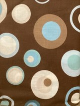 60s Retro Style Groovy Circle Print Cotton Quilt Fabric 4 yards x 45&quot; wi... - £19.41 GBP