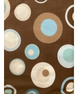 60s Retro Style Groovy Circle Print Cotton Quilt Fabric 4 yards x 45&quot; wi... - £19.38 GBP
