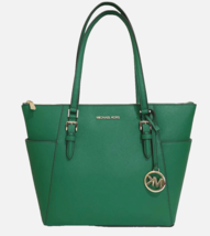 New Michael Kors Charlotte Large Shoulder Tote Saffiano Leather Palmetto... - £83.48 GBP