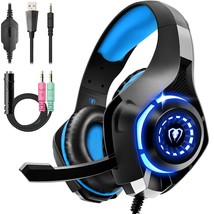 Gaming Headset For Ps4 Ps5 Xbox One Switch Pc With Noise Canceling Mic, ... - £29.67 GBP