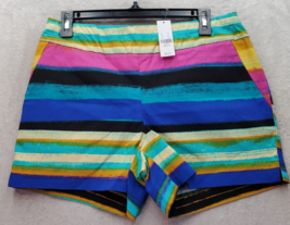 New York &amp; Company Shorts Womens Medium Multi Striped Rayon Flat Front S... - $27.76