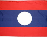 Laos - 2&#39;X3&#39; Nylon Flag - £38.70 GBP