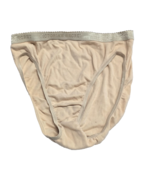 Y2K Victoria’s Secret vintage cotton high Leg brief panties Sz L Taupe 2... - $22.76