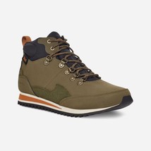 Teva Men Mid Top Hiking Boots Freeside RR Dark Olive Orange Waterproof Leather - £49.26 GBP