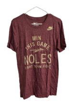 Nike Men s Florida State Seminoles Marled Team Vibe T-Shirt, Garnet Red, Small - £15.56 GBP
