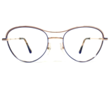 Etnia Eyeglasses Frames LIDA PKBL Blue Pink Rose Gold Cat Eye Round 52-1... - $111.98