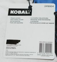 Kobalt 2416934 Heavy Duty Blue Black 26 Pocket Bucket Organizer image 5