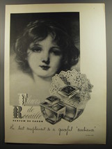 1953 Caron Fleurs de Rocaille Perfume Ad - the best compliment - $18.49