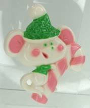 70s VTG (N) Avon Pin - Lickety Stick Candy Cane Mouse - Stocking Stuffer! - £6.25 GBP
