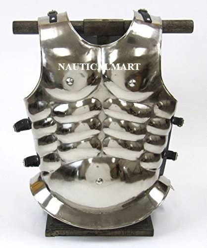 NauticalMart Medieval Knight Silver Muscle Armor Cuirass - Halloween Costume