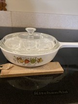 Vintage Corning Ware WITH LID 6 1/2 inches Spice Of Life  La Persil Pan ... - $14.60