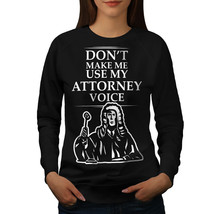 Wellcoda Lawyer Attorney Womens Sweatshirt, Voice Power Casual Pullover Jumper - £22.86 GBP+