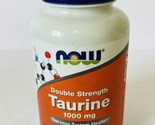 NOW Foods Double Strength Taurine 1,000 mg 100 Veg Caps Exp 11/2027 - £9.30 GBP