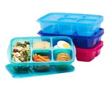 - Patented Design Bento Lunch Boxes - Reusable 5-Compartment Food Contai... - $27.99