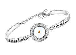 Faith Jewelry Religious Bracelet Inhale Faith Exhale - £46.09 GBP