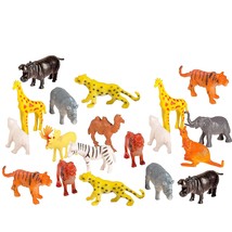Mini Animals Jungle Party Pack - Plastic Wild Mini Educational Animal Ki... - £23.48 GBP