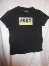 Vintage Aeropostale T Shirt XL Black Aero USA/87 - £10.00 GBP
